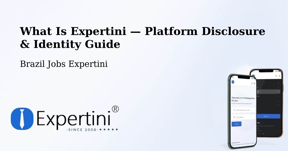What Is Expertini — Platform Disclosure & Identity Guide – Vanini